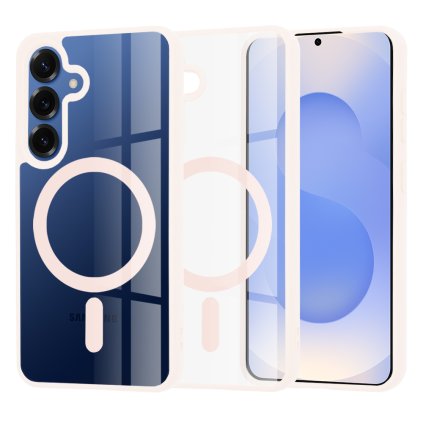 Techsuit MagSafe Pro pre Samsung Galaxy S25 v ružovej farbe