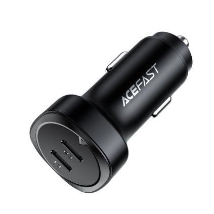 Acefast Car Charger B2 2x Type-C Dual PD Rýchlonabíjanie 72W Čierna