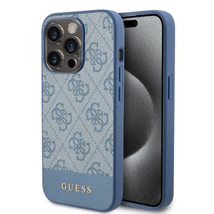 Guess Hardcase 4G Stripe Collection iPhone 15 Pro Modré