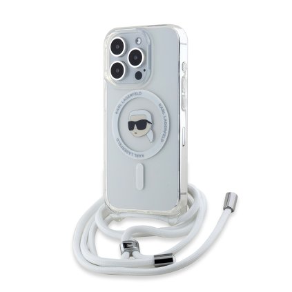 Karl Lagerfeld IML Crossbody MagSafe iPhone 15 Pro Max priehľadný Karl Head