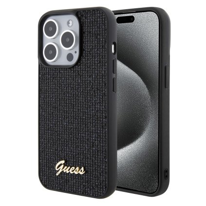 Guess Disco Metal Script GUHCP15LPMSDGSK iPhone 15 Pro čierny