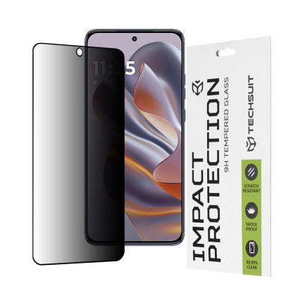 Techsuit 111D Privacy Full Glue pre Motorola Edge 50 Neo Edge 60 Neo ThinkPhone 25 čierna