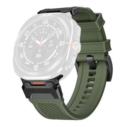 Remienok Techsuit W068 pre Samsung Galaxy Watch Ultra 47mm Ultra 2 zelená čierna