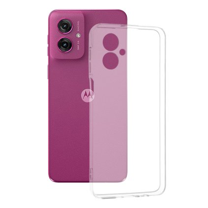 Techsuit silikónové puzdro Motorola Moto G55 priehľadné
