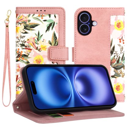 Puzdro Techsuit FlipCraft pre iPhone 16 ružová Sweetheart