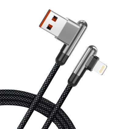 Lito Dátový kábel LD13L USB na Lightning rýchle nabíjanie 2.4A 1m čierny