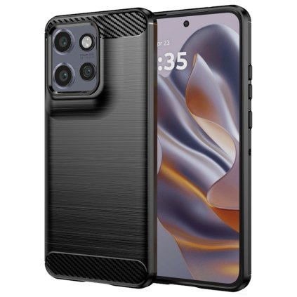 Techsuit Carbon Silicone pre Motorola Edge 50 Neo Edge 60 Neo ThinkPhone 25 čierna