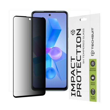 Techsuit 111D Privacy Full Glue pre Infinix Hot 40 40 Pro Tecno Spark 20 Pro Pova 5 Pro čierna