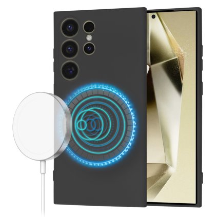 Techsuit SoftFlex MagSafe pre Samsung Galaxy S24 Ultra čierny