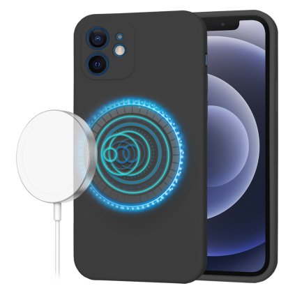 Techsuit SoftFlex MagSafe pre iPhone 12 čierny