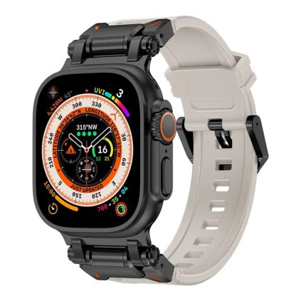Techsuit remienok pre Apple Watch 1-11 SE Ultra 42-49mm titán čierna sivá