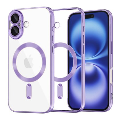 Techsuit Luxury Crystal MagSafe pre iPhone 16 svetlofialová