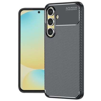 Techsuit CarbonFiber kryt Samsung Galaxy S24 FE čierny