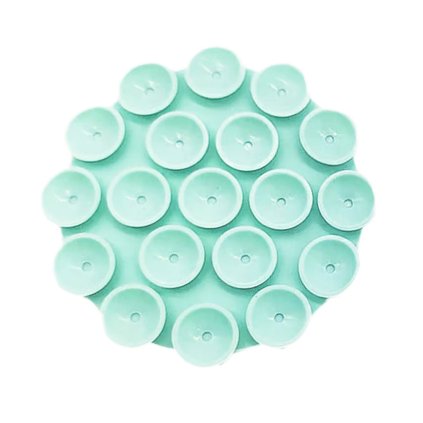 Techsuit Phone Holder (SC-CUP) prísavka silikón okrúhla cyan