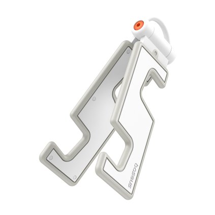 Baseus Stolný držiak dvojosový Skladací pre telefóny Moon White