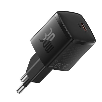 Baseus Wall Charger Cube Pro nabíjačka 30W USB C čierna