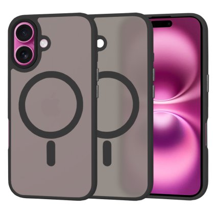 Techsuit HaloFrost MagSafe Séria iPhone 16 Plus Čierna