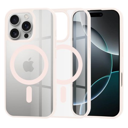 Techsuit MagSafe Pro iPhone 16 Pro Nude ružová