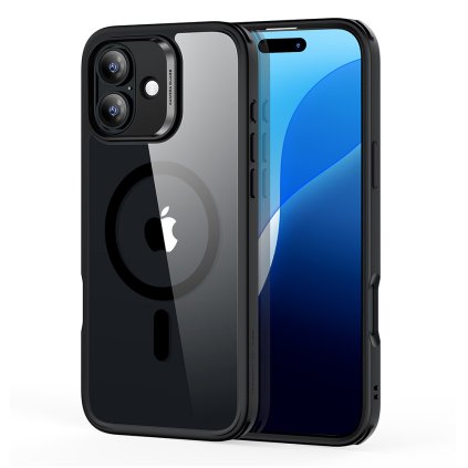 ESR Classic Hybrid HaloLock iPhone 16 Clear Black