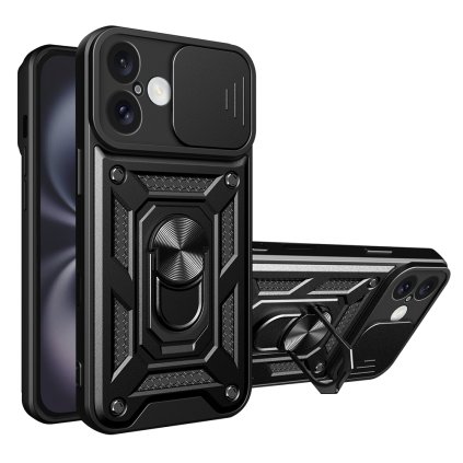 Techsuit Rad CamShield iPhone 16 Plus Čierna