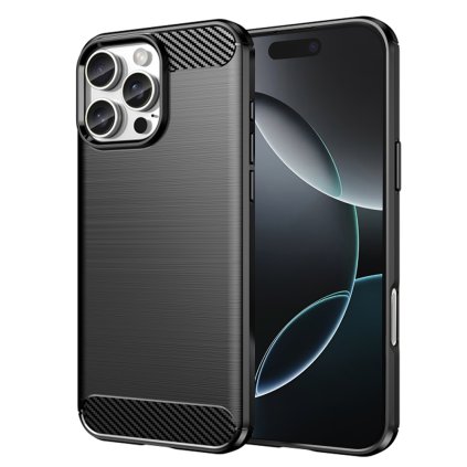 Techsuit Karbon Silikón iPhone 16 Pro Čierna