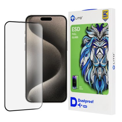 Lito D+ Pro Prachuvzdorný iPhone 15 Čierny
