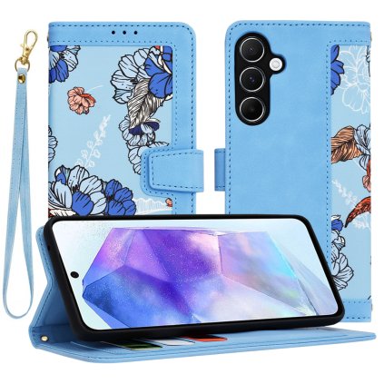 Techsuit FlipCraft kryt Samsung Galaxy A55 5G sýtomodrý