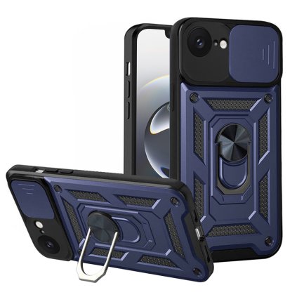 Techsuit CamShield Series iPhone 16e modré puzdro
