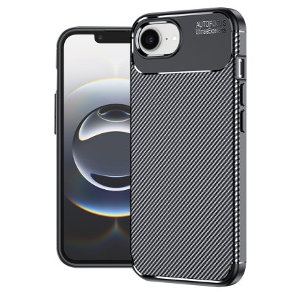 Techsuit CarbonFiber iPhone 16e Black