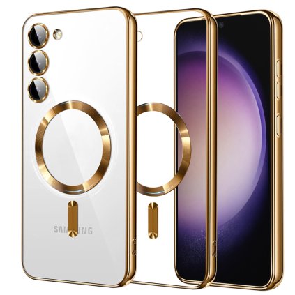 Techsuit Luxusný Krištáľ MagSafe Samsung Galaxy S23 Gold