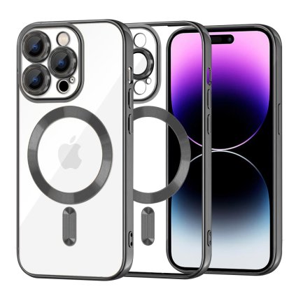 Techsuit Luxusný Krištáľový MagSafe iPhone 14 Pro Max Čierny