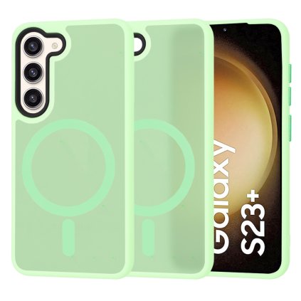 Techsuit HaloFrost MagSafe Series Samsung Galaxy S23 Plus Svetlozelená