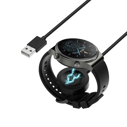 Techsuit Bezdrôtový nabíjací kábel THC1 Huawei Watch Honor USB 10W Čierny