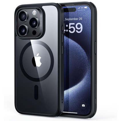 ESR Classic Hybrid HaloLock iPhone 15 Pro Max Číra čierna