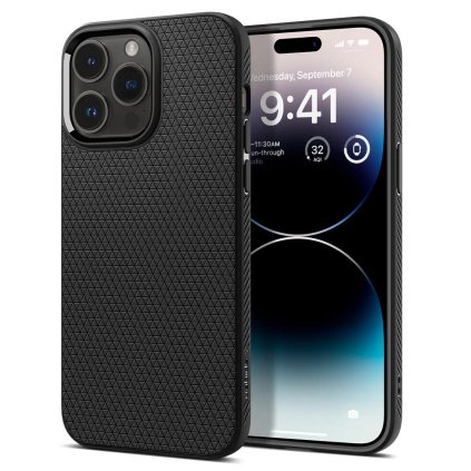 Puzdro Spigen Liquid Air pre iPhone 14 Pro matná čierna