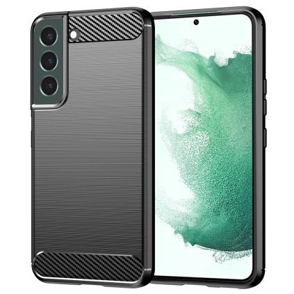 Techsuit Karbón Silikón Samsung Galaxy S22 Plus Čierny