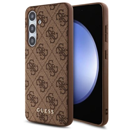 Guess Hardcase 4G Classic pre Samsung Galaxy S24 FE hnedý