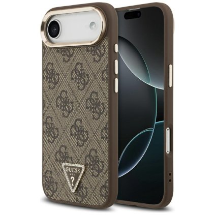 Guess Hardcase 4G Triangle Logo iPhone 17 Air Hnedá