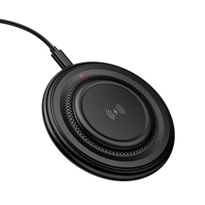 Borofone bezdrôtová nabíjačka Crown BQ40 15W rýchle nabíjanie čierna