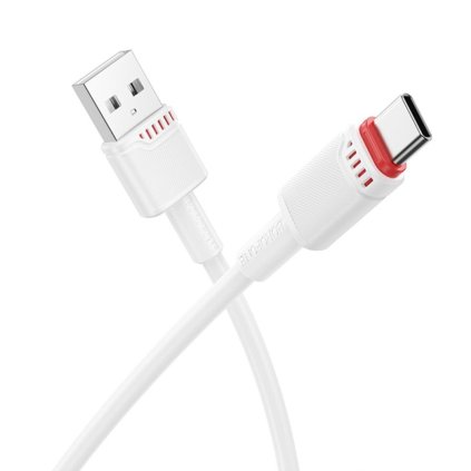Borofone dátový kábel Beneficio Series BX110 USB na Type-C 3A 1m biely