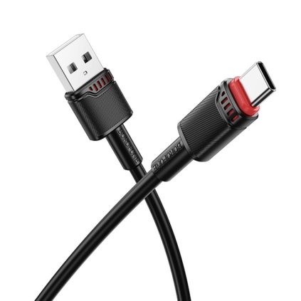 Borofone dátový kábel Beneficio Series BX110 USB na Type-C rýchle nabíjanie 3A 1m čierny