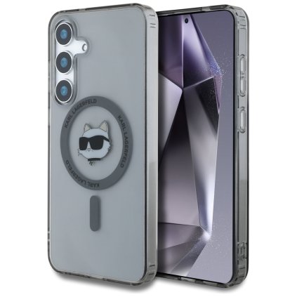 Karl Lagerfeld IML MagSafe Samsung Galaxy S25 Choupette's Head čierna