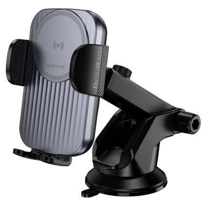 Borofone bezdrôtový držiak do auta Leading BH222 15W čierna sivá