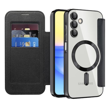 Puzdro na knihu Techsuit SmartMag pre Samsung Galaxy A15 4G / A15 5G čierne