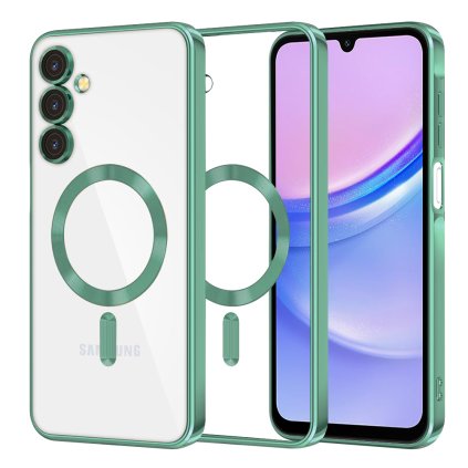 Techsuit Luxury Crystal MagSafe pre Samsung Galaxy A15 4G / A15 5G svetlozelená