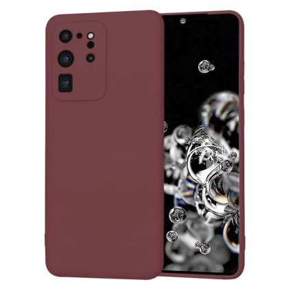 Techsuit SoftFlex Samsung Galaxy S20 Ultra 5G Slivkovo červený