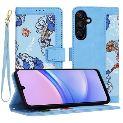 Techsuit FlipCraft Samsung Galaxy A15 4G A15 5G Žiarivo modrá
