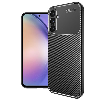 Techsuit CarbonFiber obal Samsung Galaxy A54 čierny