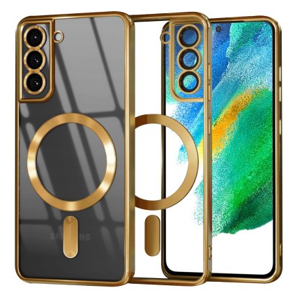 Luxusný krištáľový MagSafe Samsung Galaxy S21 FE 5G Gold