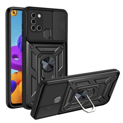 Techsuit CamShield séria Samsung Galaxy A21s čierna